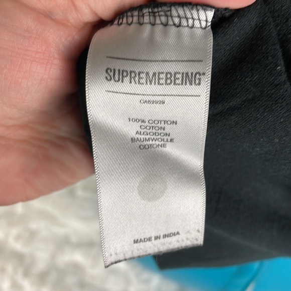 SupremeBeing Vinyl Record Player Turntable DJ Cotton Small Black T Shirt A3-1-12 - Picture 8 of 9